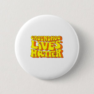 Waldmurmeltier lebt Retro Vintage Tierliebhaber Mä Button
