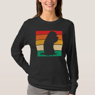 Waldmurmeltier Nagetier Groundhog Flüsterer Retro T-Shirt
