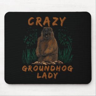 Waldmurmeltier Verrücktes Erdhörnchen Nagetier Erd Mousepad