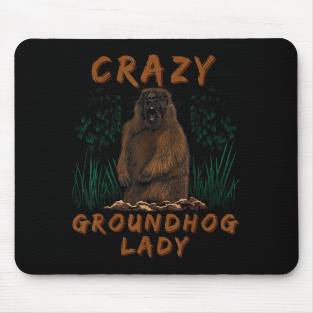 Waldmurmeltier Verrücktes Erdhörnchen Nagetier Erd Mousepad (Vorne)