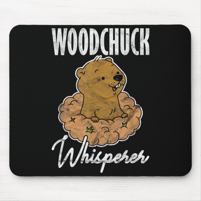 Waldmurmeltier-Waldmurmeltier-Flüsterer _3 Mousepad (Vorne)
