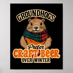Waldmurmeltiere bevorzugen Craft Beer gegenüber Wi Poster
