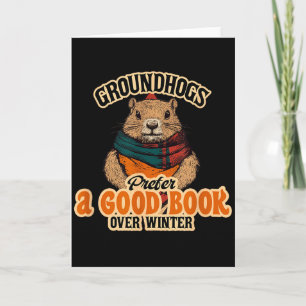 Waldmurmeltiere bevorzugen ein gutes Buch gegenübe Karte