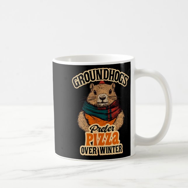 Waldmurmeltiere bevorzugen Pizza gegenüber Winter- Kaffeetasse (Rechts)