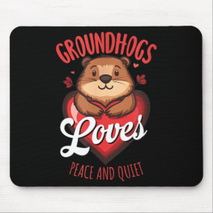 Waldmurmeltiere lieben Frieden und Ruhe Anti-Winte Mousepad
