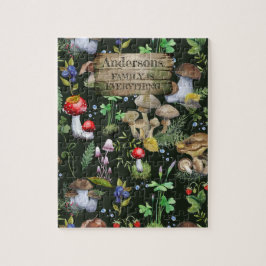 Waldmushrooms Grüne Pflanze Familiengeschenk Berry Puzzle