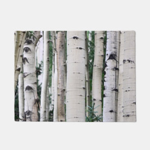 Waldmuster - Aspen-Bäume Fußmatte