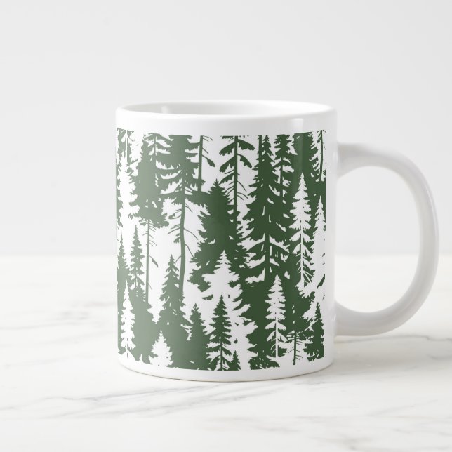Waldmuster Jumbo-Tasse (Rechts)