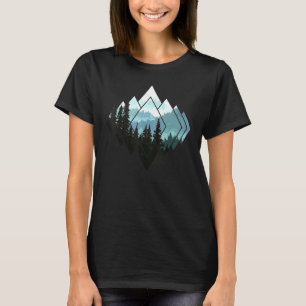 Waldnatur Berge Wandern Camping T-Shirt