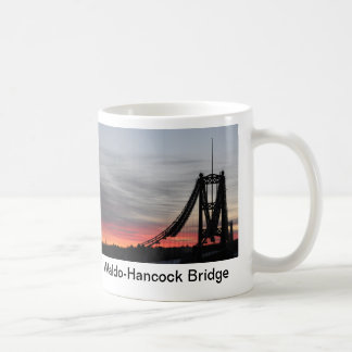 Waldo-Hancock Brücke am Sonnenaufgang, Kaffeetasse
