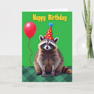 Waldpartyhut-Geburtstagskarte Karte