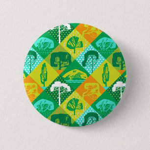 Waldpatchwork Button