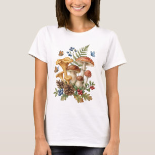 Waldpilz-Garten Cottagecore Natur Botanik T-Shirt