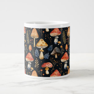 Waldpilz und Farn Jumbo-Tasse