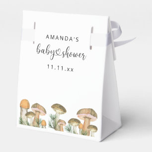 Waldpilze Baby Shower  Geschenkschachtel