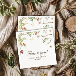 Waldpilze geschlechtsneutrale Babydusche Serviette