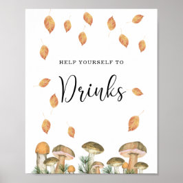 Waldpilze - Getränke Poster