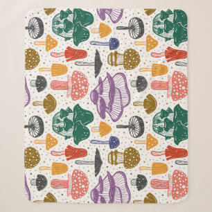 Waldpilze Tinte Vintage-Textur Sherpadecke