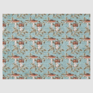 Waldpolster auf Aquamarinem Gewebepapier Seidenpapier