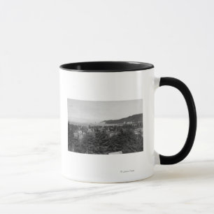 Waldport, Oregon-Stadtansicht, die West schaut Tasse