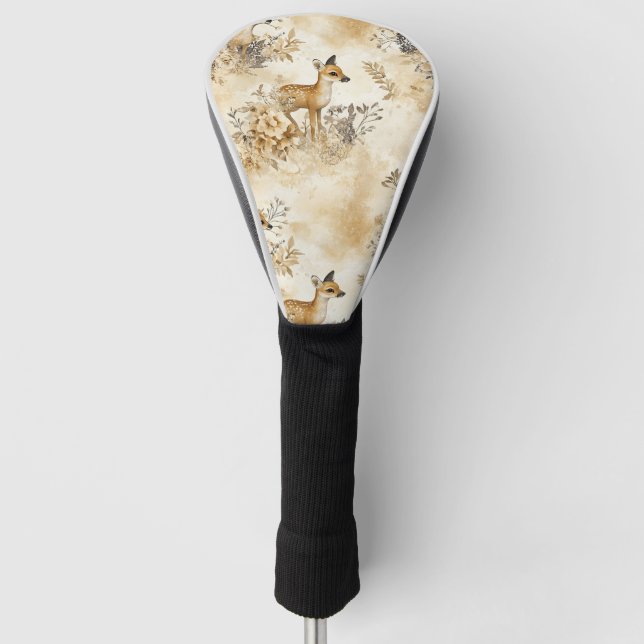 Waldreh-Tiermuster Golf Headcover (Vorderseite)