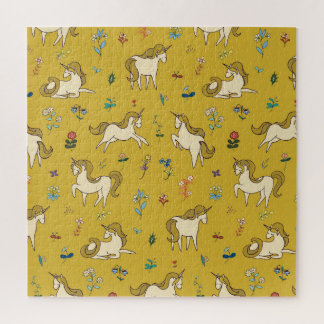 Waldronen: Vintages Blumenmuster Puzzle