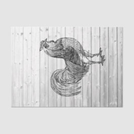 Waldroster, geerbt, Stallholz 1 Decoupage Seidenpapier