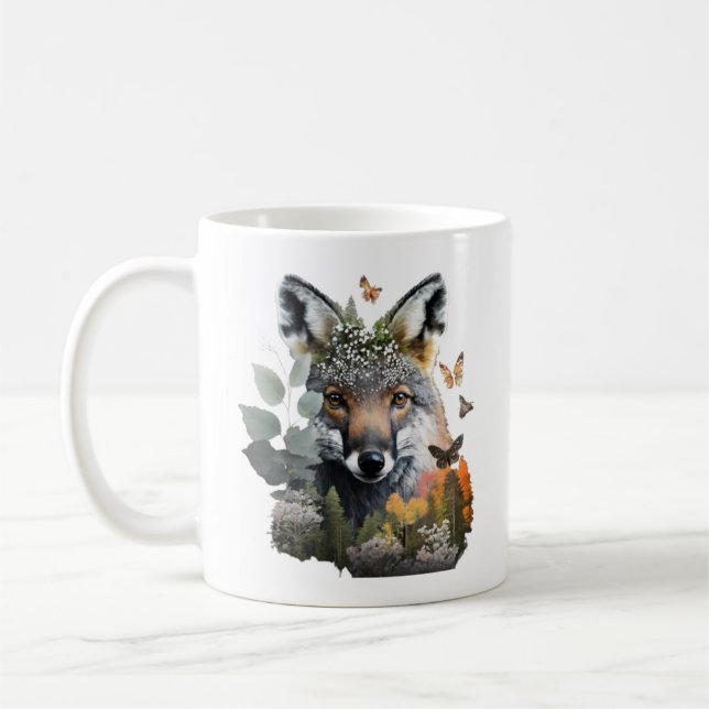 Waldschmetterlinge und Foxen-Tasse Kaffeetasse (Links)