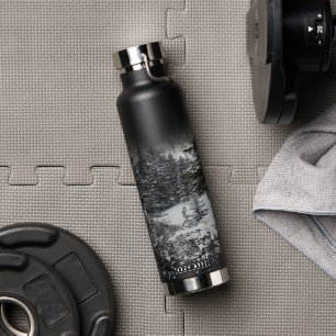 Waldschneebaume   Schneewald Trinkflasche