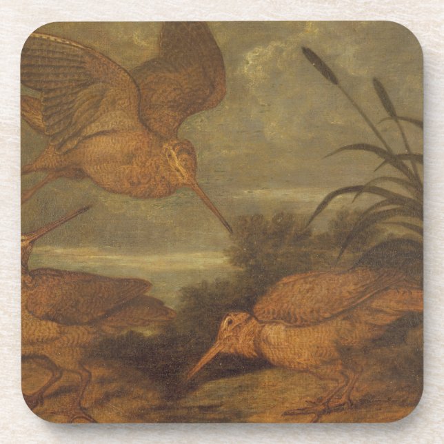 Waldschnepfe an der Dämmerung, c.1676 (Öl auf Untersetzer (Vorderseite)
