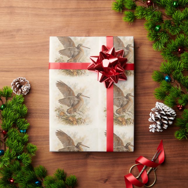 Waldschnepfe  geschenkpapier (Feiertagsgeschenk)
