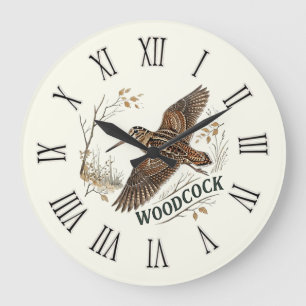 Waldschnepfe große wanduhr