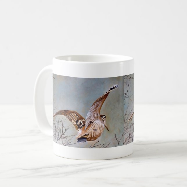 Waldschnepfe im Flug Kaffeetasse (Vorderseite Links)