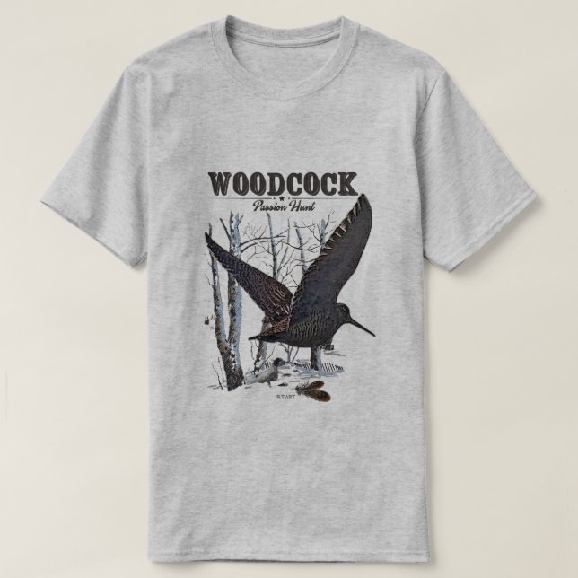 Waldschnepfe  T-Shirt (Design vorne)