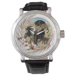 Waldschnepfenjagd mit Brittany Spaniel   Armbanduhr
