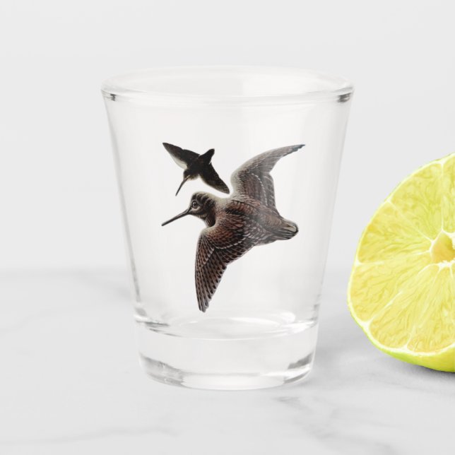 Waldschnepfenjagd Schnapsglas (Vorderseite)