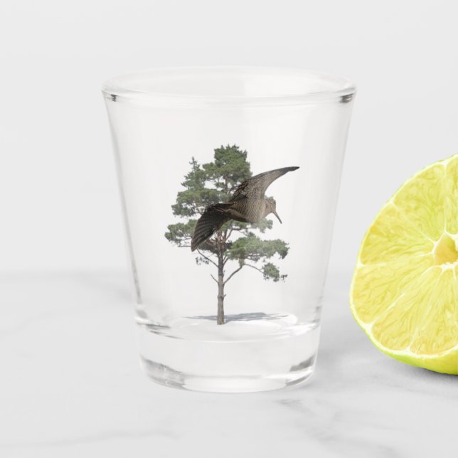 Waldschnepfenjagd Schnapsglas (Vorderseite)