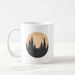 Waldschwung bei Sonnenuntergang: Ein Moment der Fr Kaffeetasse
