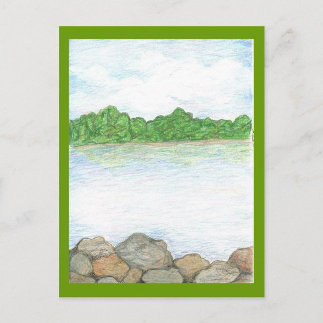 Waldsee Postkarte (Vorderseite)