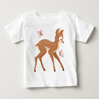 Waldserie lässt Hirschmädchen erschaudern Baby T-shirt