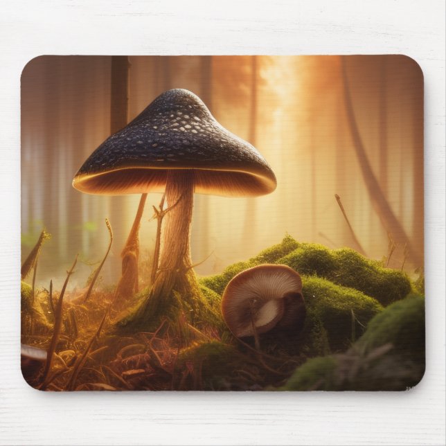 Waldsonnenuntergang Mousepad (Vorne)