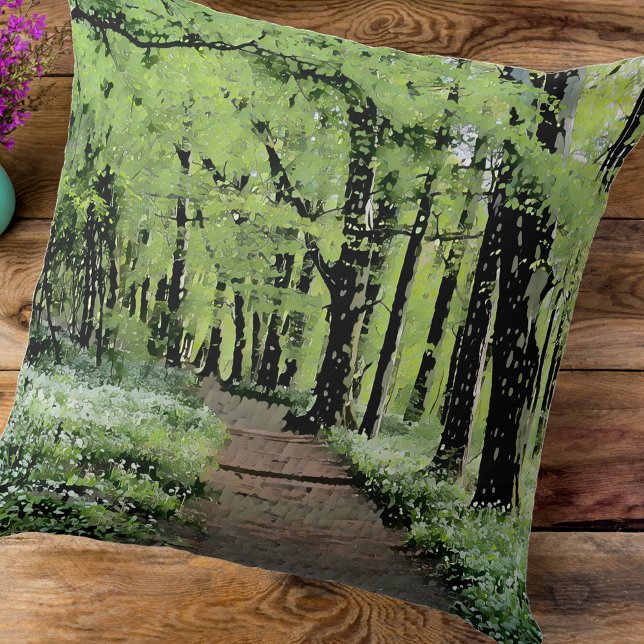 "Waldspaziergang Kissen (Von Creator hochgeladen)
