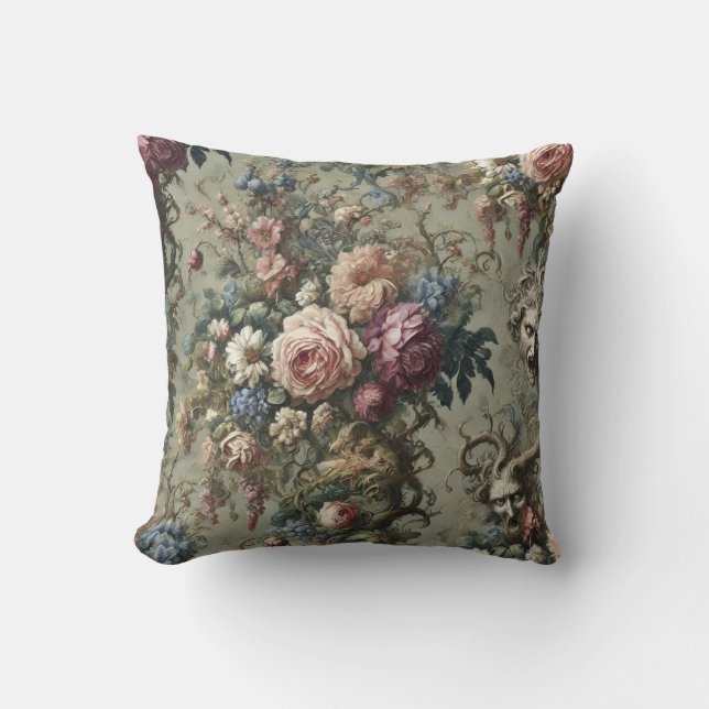 Waldspektoren - gotische Viktorianische Kissen (Vorderseite)