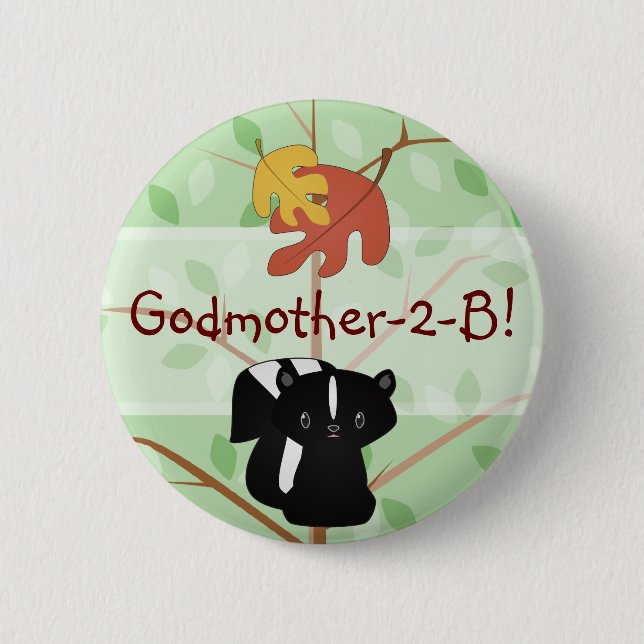 WaldStinktier-Knopf Button (Vorderseite)