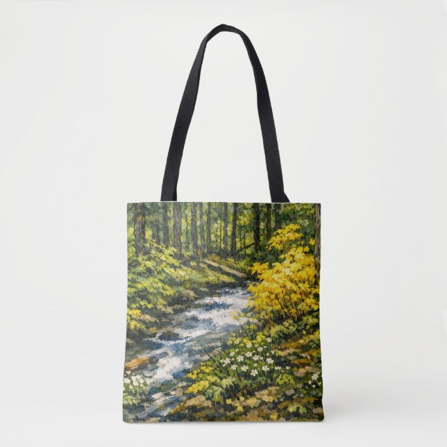 Waldstrom mit gelben Wildblumen (Vorderseite)