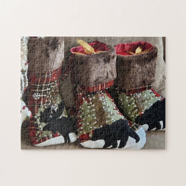 Waldstrümpfe Überraschungs-Puzzle, 28cm x 36cm Puzzle (Horizontal)
