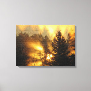 WALDSUNRISE LEINWANDDRUCK