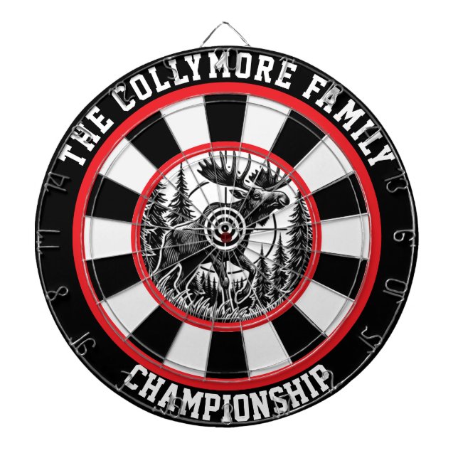 Waldszene in Ziel Dartscheibe (vorne)