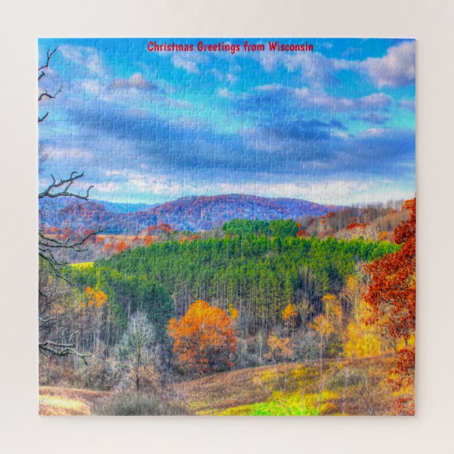 Waldszene Wisconsin. Jigsaw Puzzle (Vertikal)