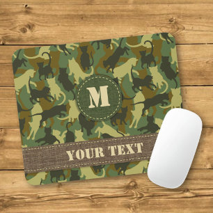 Waldtarnung für Katzen Mousepad